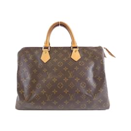 Louis Vuitton-Louis Vuitton Monogram Speedy 35cm Boston Bag-Brown