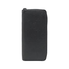 Louis Vuitton-Louis Vuitton Monogram Shadow Zippy Wallet Vertical-Black,Monogram