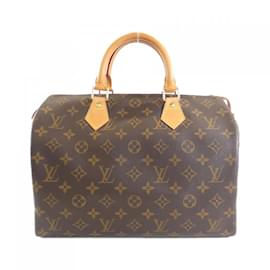 Louis Vuitton-Louis Vuitton Monogram Speedy 30cm Boston Bag-Brown,Monogram