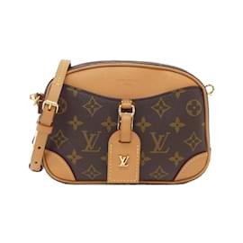 Louis Vuitton-Louis Vuitton Monogram Deauville Mini Shoulder Bag-Brown,Monogram