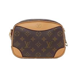 Louis Vuitton-Louis Vuitton Monogram Deauville Mini Shoulder Bag-Brown,Monogram
