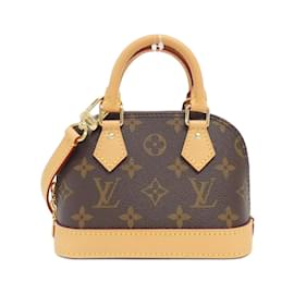 Louis Vuitton-Louis Vuitton Monogram Nano Alma M82717 Handbag-Brown,Monogram