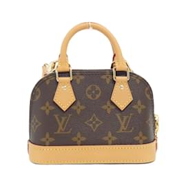 Louis Vuitton-Louis Vuitton Monogram Nano Alma M82717 Handbag-Brown,Monogram