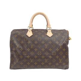 Louis Vuitton-Louis Vuitton Monogram Speedy 35cm Boston Bag-Brown