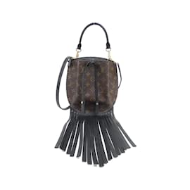 Louis Vuitton-Louis Vuitton Monogram Fringed Noe MINI M67802 Shoulder Bag-Brown