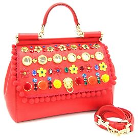 Sac à main Dolce & Gabbana Sicile BB6002 Rouge