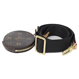 Louis Vuitton-Louis Vuitton Monogram Shoulder Strap J02487-Brown,Black