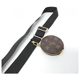 Louis Vuitton-Louis Vuitton Monogram Shoulder Strap J02487-Brown,Black