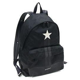 Mochila de nylon e couro preto Givenchy Preto