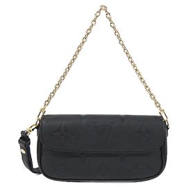 Bolsa de ombro Louis Vuitton Monogram Empreinte Wallet on Chain Ivy Preto