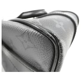 Louis Vuitton-Louis Vuitton Monogram Eclipse Reverse Keepall Bandouliere 25cm Boston Bag-Black,Grey