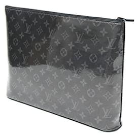 Louis Vuitton-Louis Vuitton Monogram Eclipse Glaze Clutch Bag-Black