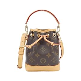 Louis Vuitton-Louis Vuitton Monogram Nano Noe Shoulder Bag-Brown,Monogram
