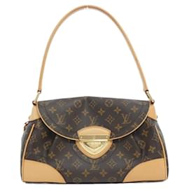 Louis Vuitton-Louis Vuitton Monogram Beverly MM M40121 Shoulder Bag-Brown,Monogram