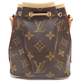 Louis Vuitton-Louis Vuitton Monogram Nano Noe M41346 Shoulder Bag-Brown,Monogram
