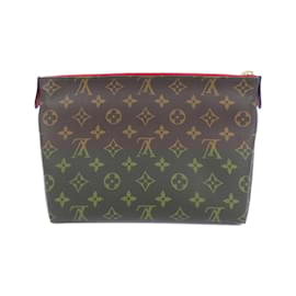 Louis Vuitton-Louis Vuitton Monogram Pallas Beauty Case Pouch-Brown,Fuschia,Monogram