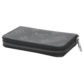 Louis Vuitton-Louis Vuitton Monogram Eclipse Zippy Coin Purse-Black,Monogram