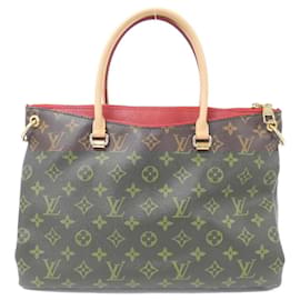 Louis Vuitton-Louis Vuitton Monogram Pallas Handbag-Brown,Fuschia