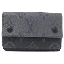 Louis Vuitton-Louis Vuitton Monogram Eclipse Coin Purse-Black,Monogram