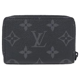 Louis Vuitton-Louis Vuitton Monogram Eclipse Coin Purse-Black,Monogram