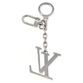 Louis Vuitton-Louis Vuitton Silver Metal Keyring-Silvery