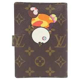 Louis Vuitton-Louis Vuitton Monogram Panda Agenda PM R20011 Organizer-Brown,Other