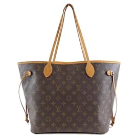 Louis Vuitton-Louis Vuitton Monogram Neverfull MM Tote Bag-Brown