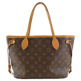 Louis Vuitton-Louis Vuitton Monogram Neverfull PM Tote Bag-Brown,Pink