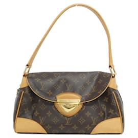 Louis Vuitton-Louis Vuitton Monogram Beverly MM M40121 Shoulder Bag-Brown,Monogram