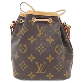 Louis Vuitton-Louis Vuitton Monogram Nano Noe M41346 Shoulder Bag-Brown,Monogram