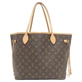Louis Vuitton-Louis Vuitton Monogram Neverfull MM M40995 Tote Bag-Brown,Monogram