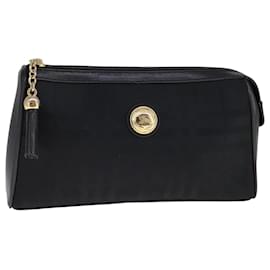 Autre Marque-Burberrys Nova Check Clutch Bag Canvas Black Auth bs21593-Black