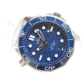Omega-OMEGA SEA MASTER Divers300M Co-Axial Master Chrono meter 42 MM blue Dial Genuine goods Mens-Silvery