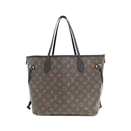 Louis Vuitton-Louis Vuitton Monogram Neverfull Inside Out MM M11946 Bag-Brown,Black