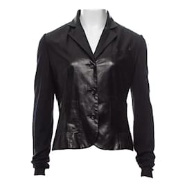 Dior-Bar leather blazer-Black