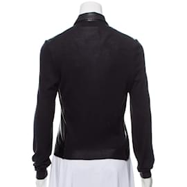 Dior-Bar leather blazer-Black