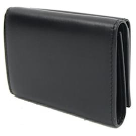 Prada-Prada Tri-fold Wallet in Black Leather-Black