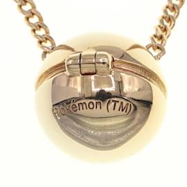 Fendi-Fendi Necklace with FRGMT P?MON Monster Ball Pendant-Golden