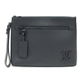 Louis Vuitton-Louis Vuitton Clutch Bag Aerogram Pochette IPAD M69837 Noir-Black
