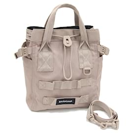 Balenciaga-Balenciaga Army Small Tote Handbag-Beige