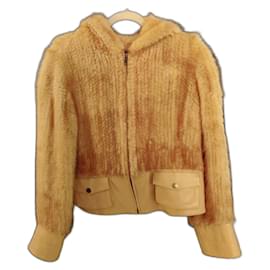 Sam Rone mink jacket Beige Caramel