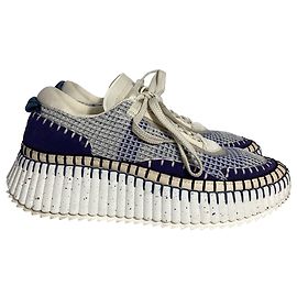 Sneakers platform Chloé Nama in nylon riciclato multicolore Multicolore