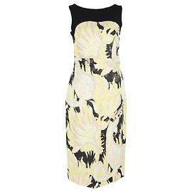 Vestido midi sem mangas estampado Paisley de Dries Van Noten em viscose multicolorida Multicor