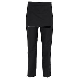 Pantaloni in lana nera con dettaglio gonna e spacco Givenchy Nero