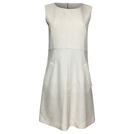 Robe mini sans manches Diane Von Furstenberg avec poches en polyester blanc Blanc
