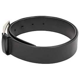 Bottega Veneta- Bottega Veneta Basic Belt in Black Leather-Black