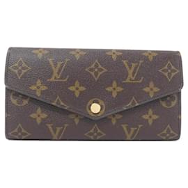 Louis Vuitton-Louis Vuitton Monogram Portefeuille Sarah M60531 Wallet-Brown