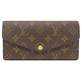 Louis Vuitton-Louis Vuitton Monogram Portefeuille Sarah M60531 Wallet-Brown
