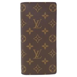 Louis Vuitton-Louis Vuitton Monogram Portefeuille Brazza Wallet-Brown