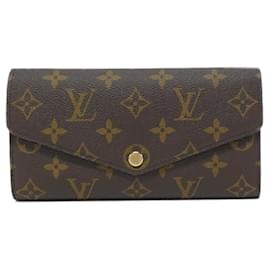 Louis Vuitton-Louis Vuitton Monogram Portefeuille Sarah M60531 Wallet-Brown